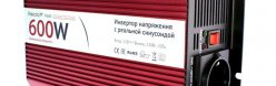 Автомобильный инвертор (преобразователь) напряжения 12В -> 220В (600Вт), чистая синусоида Relato PS600