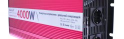 Автомобильный инвертор (преобразователь) напряжения 24В -> 220В (4000Вт), чистая синусоида Relato PS4000/24V