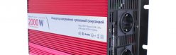 Автомобильный инвертор (преобразователь) напряжения 24В -> 220В (2000Вт), чистая синусоида Relato PS2000/24V