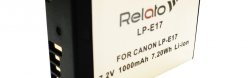 Аккумулятор для зеркальной цифровой фотокамеры Relato LP-E17